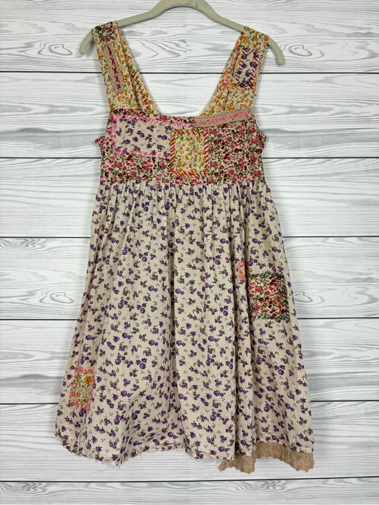 NATURAL LIFE Dresses & Skirts - Natural Life floral boho patchwork mini dress size small